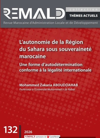 L’autonomie de la Région du Sahara sous souveraineté marocaine